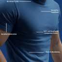 Men's Short Sleeve Crew Neck T-Shirt, S - 3XL with Modern Cut (Black, M)