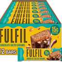 FULFIL Protein Snack Bars, Chocolate Salted Caramel Flavored, Gluten Free with 15g Protein, Pantry Staples, 12 Count