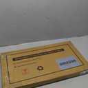 GraduationMall 11x22 Mahogany Diploma Frame with Tassel Holder and Picture for 8.5x11 Certificate 5x7 Photo,Real Glass,Navy over Gold Mat 