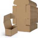 RLAVBL 4.6x2.2x2.2 Small Shipping Boxes Set of 100, Brown Corrugated Cardboard Box, Mailer Box