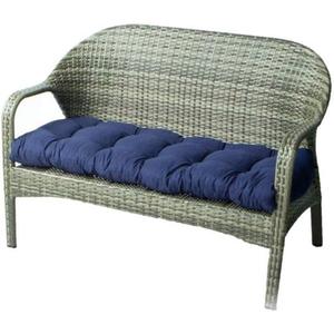 Indoor/Outdoor Bench Cushion, Cotton, for Garden Furniture, Loveseat Cushion, 51.2"x19.7" Patio Wicker Seat Cushions for Lounger Bench (Navy Blue),