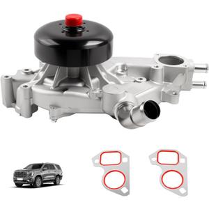AW5104 Water Pump with Gasket Fits for 1999-2006 Silverado Tahoe Suburban, Sierra Yukon, Escalade, 4.8L 5.3L 6.0L V8 - Replaces 12569519, 19195104, 252-845, AW5087
