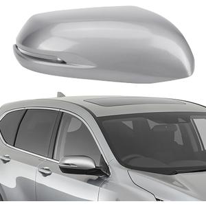 Right Passenger Side Mirror Cap Cover Compatible with Honda CRV 2016-2022 Replacement Accessories with Turn Signal, Not fit for CRV Without Turn Signal Light, Lunar Silver Metallic #NH-830M