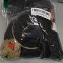 5Pcs Halloween Queen Costume Accessories Set, Shiny Crown Heart Necklace Wand & Cloak for Women Party Cosplay