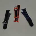 Lerobo 3 Pack Compatible with Apple Watch Series 9 Band 41mm 38mm SE 40mm Series 11 10 42mm,Soft Silicone Strap Breathable Sport Bands for iWatch Series 10 8 7 6 5 4 3 2 1 Men Women (Midnight BlueBlack/Anthracite Black/Red Black)