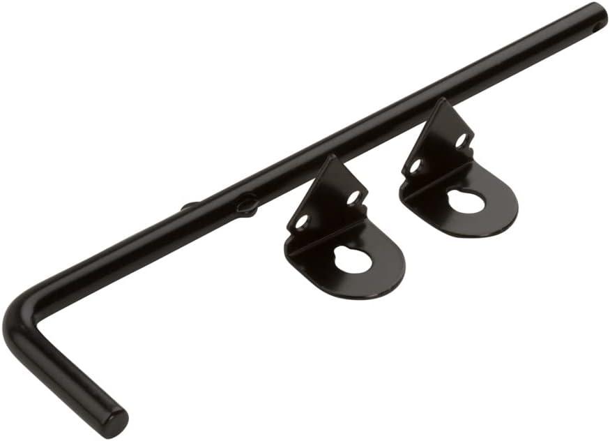 National Hardware N165-902 Gate Cane Bolt, 1/2" x 12", Coated with WeatherGuard Protection, Black Plated Steel