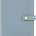 Aesthetic A5 Binder with 6 Golden Rings - Refillable & Sturdy Planner w Pockets Keeps You Perfectly Organized - Mini Notebook with Magnetic Closure Works Great as Photocard Binder for All Your Cards (Blue)