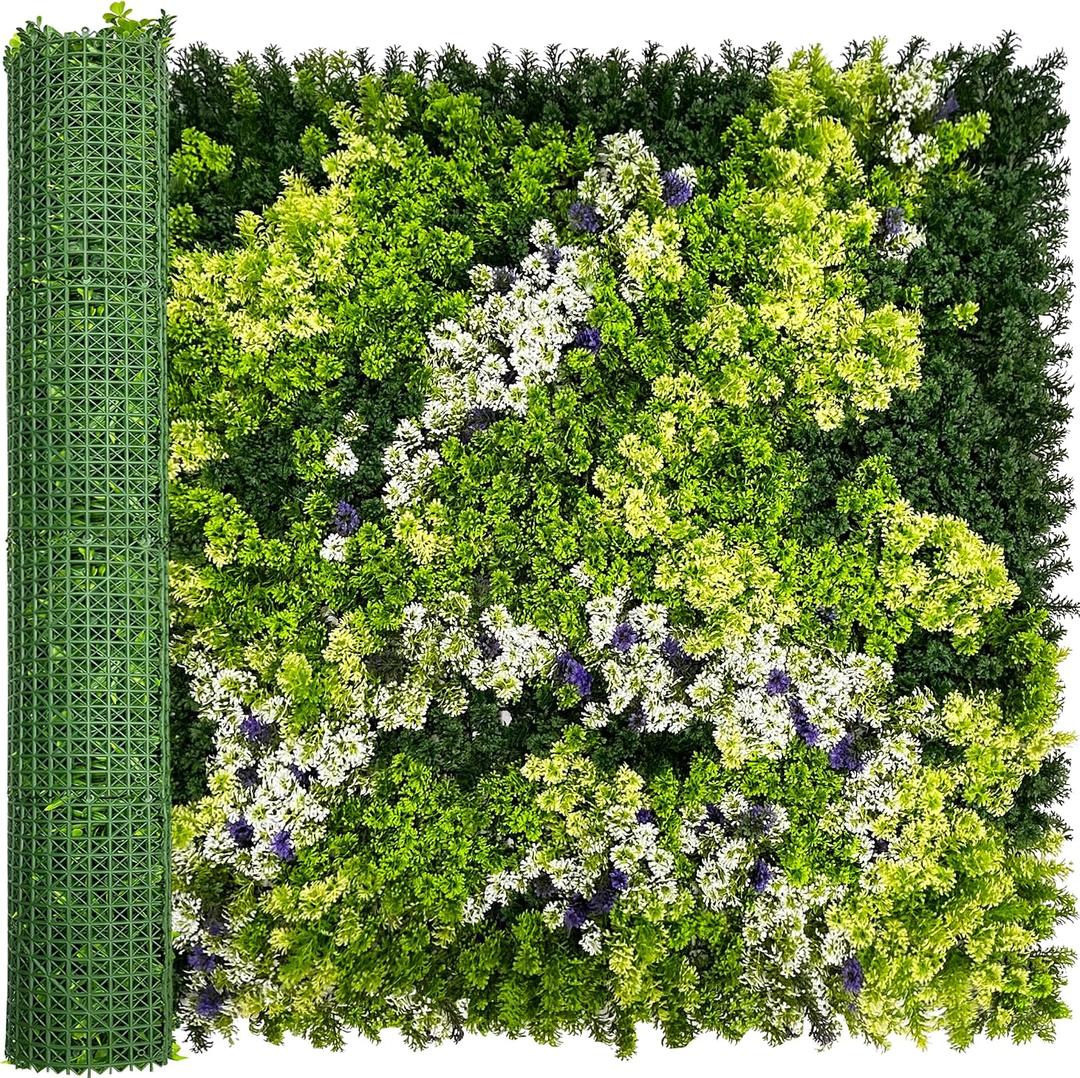 ODTORY Artificial 3D Fake Plant Roll: 40"x120" (33.5 sqft) Grass Wall