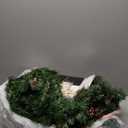 Remote Control - 18FT Long Prelit Outdoor Christmas Garland 100 Warm White & Colorful Lights Timer 8 Modes Thick 460 Branches 15 Pinecone 165 Berry Christmas Cedar Garland for Stairs Porch Front Door