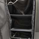 Hanke 28 Inch Luggage with Cup Holder and Charge,Top Opening Hard Shell Suitcases with Wheels and Dividers,Aluminum Frame Trunk Luggage Extra Large Suitcase with Lock for Travel,Smoke White