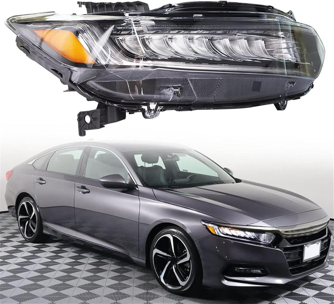 labwork Headlight Assembly Replacement for Honda Accord 2018-2021 Headlight Headlamp RH Set Passenger Side