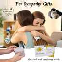 2 x Dog Memorial Gifts for Loss of Dog, Pet Memorial Suncatcher, Pet Sympathy Gifts, Heart Shaped Suncatcher with Personalized Words, Remembrance Bereavement Gift for Loss of Dogs Cats