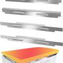 Upgraded Wind Guards for 36 inch Blackstone Griddle, Blackstone Griddle Accessories, Magnetic 430 Stainless Steel Wind Screens, Hold Heat, Protect Flame, Save Gas (Silver 36)