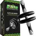 Elite Sportz Ab Roller Wheel - Gym & At Home Ab Workout Equipment with 2 Wheels to Exercise Core Abdominal Muscles - Strength Training Accessories for Abs
