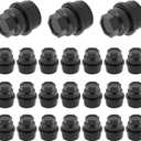 24PCS Wheel Lug Nut Covers M27x2.0 OEM 15646250,Bolt Covers Caps for Wheel Lug Nuts Protection and Car Decorations,Lug Nut Caps Car Accessories Compatible with Chevrolet GMC Cadillac (Black)