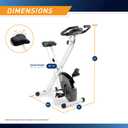 Marcy Foldable Upright Exercise Bike with Adjustable Resistance for Cardio Workout & Strength Training - Multiple Styles 