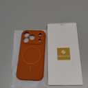 Miracase Magnetic for iPhone 17 Pro Case, Compatible with MagSafe, Integrated Silicone Camera Control Cover, 3.0mm Thicken Shockproof Drop Protection Phone Case for 17 Pro,Orange