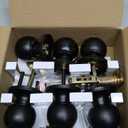 [3 Pack] BESTTEN Keyed Entry Door Knob, Entrance Door Lock, Keyed Different, Standard Ball, Matte Black