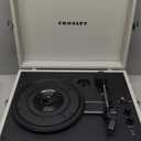 Crosley CR8017B-DU Voyager Vintage Portable Vinyl Record Player Turntable with Bluetooth in/Out and Built-in Speakers, Dune