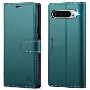 FLIPALM Wallet Case for Google Pixel 10 Pro XL 5G, RFID Blocking Credit Card Holder, PU Leather Folio Flip Kickstand Protective Shockproof Cover for Pixel 10 Pro XL(Green)