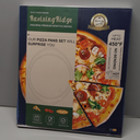 Pizza Pan - 14 Inch Nonstick Pizza Pan for Oven with Widen Handles for Cooking, Baking, and Grilling - Durable, Even Heating, Long-Lasting Kitchen Cookware (2, Grey) (Gray)