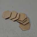 15 Pack Unfinished Wooden Hexagon Cutouts for Crafts, 1/4" Thick for Wood Burning, Engraving (3.27X4.88X5.91)