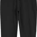 Weintee Women's Knit Sweatpants Capri Pants with Pockets (Black). S Size