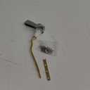 Hibbent Universal Front Mount Toilet Handle, Tank Flush Lever Replacement Handle with Stainless Steel Flapper Chains, Toilet Repair Handle - Chrome