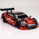 RC Drift Car 1/14 Scale Remote Control Race Car 2.4G 4WD RTR, High Speed Drifting RC Vehicle 30KM/H Proportional Throttle with 2 Module Batteries Drift and Race Tires Hobby Toy