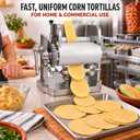 Manual Tortilla Maker Machine, 5.5-Inch Corn Tortilladora, Roller Cutter