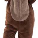 Snug Fit Unisex Adult Onesie Pajamas, Flannel Cosplay Animal One Piece Halloween Costume Sleepwear Homewear, Medium