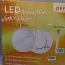 24 Inch Led Ceiling Light Flush Mount, 50W, 5480LM, 3000K/4000K/6000K CCT Selectable Super Slim White LED Ceiling Light, Close to Ceiling Round Flat Panel Light for Hallway, Bedroom, Kitchen, ect