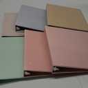 Ctosree 6 Pcs Heavy Duty Plastic 3 Ring Binder with 2 Pockets Multicolor Durable Hardcover Binders Loose Leaf Binder for Letter for Office Supplies(1.5 Inch,Candy Color)