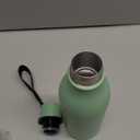 BJPKPK Insulated Water Bottles, 18 oz Stainless Steel Metal Water Bottle with Strap, BPA Free Leak Proof Jugs, Mugs, Flasks, Reusable Thermal Flasks for Sports & Travel, Macaron Green