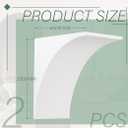 Nuanchu 2 Pcs Rounded Doorway Arch Kit 3D DIY Interior Doorway Precurved Drywall Full Half Circle Top Round Arch Kit 9"x 9"x 5" Easy to Add Rounded Corners to Any Opening for Interior Decoration