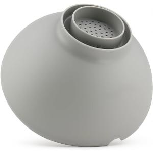 Ultimate Grease Drainer & Food Strainer Heat Resistant Silicone Colander for Ground Beef, Bacon, Pasta & Vegetables, Fits Pans, Cans & Jars, Dishwasher Safe