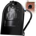 Mailbox Door Replacement Brick Mailbox Door,8 Inch (Width) by 10 Inch (Height) Snap-in Replacement Mail Box Door for Brick Standard Curbside Mailboxes