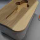 LE TAUCI Butter Dish with Lid for Countertop, Ceramic Butter Container, Embossed Butter Keeper with Acacia Wood lid, Knife, and Airtight Cover, Farmhouse Decor - Set of 1, Arctic White, Bee Pattern