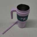 REDUCE 24oz Tumbler with Handle, Vacuum Insulated Stainless Steel Travel Mug with Sip-It-Your-Way Lid and Straw - Keeps Drinks Cold for up to 24 Hours - Sweat Resistant, Dishwasher Safe - OG Lilac Bud