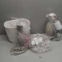 PARTPHONER Table Lamps Set of 2, Bedside Touch Lamp with USB C+A Charging Ports, Side Table Lamp with White Fabric Shade (LED Bulbs Included)