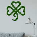RESACO St Patricks Day Decorations Shamrock Decorations Shamrock Wreath Irish Celtic Gift for St Patty's Day Lucky Shamrock Ornaments for Front Door Bathroom Laundry Room Home Office (Green)