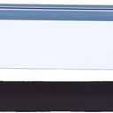 Refillable Plastic Wrap Dispenser with Cutter, Multi Purpose Cling Film Dispenser, PP Material,Size for Kitchen Storage Organization (White Blue)