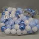 GOGOSO Ball Pit Balls for Toddler, Baby Plastic Playballs Kids Soft Pastel Pelotas Non-Toxic BPA-Free Pearl Blue+Light Blue+White 100 Balls