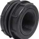 Valley Industries Polypropylene Bulkhead Fitting  2 FNPT x 2 FNPT