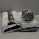 Windyun 2 Pack Heavy Duty Clear Tarps with Reinforced Edge Plastic Tarp Waterproof Plastic Cover Greenhouse Patio with Elastic Rope and Nylon Rope for Garden Furniture (8 x 10 ft)