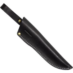 BPS Knives - Belt Knife Sheath - Black Leather Sheath for Mora Garberg - Sheath with Belt Loop for Vertical Carry of Fixed Blade Knife - Free Suspension Leather Case