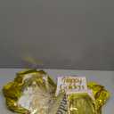 Golden Birthday Party Decorations Includes Happy Golden Birthday Banner,Foil Fringe Curtains,Latex Balloons,Cake Topper,Sash,Tiara