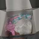 12" Girls Baby Doll Daisy Theme Backpack Carrier Playset,12 Inch Reborn Baby Dolls With Accessories And Clothes Set Toy Stuffs Pink Hanky Diaper Bottle Nipple And Gifts For Baby Toddler Age 3+