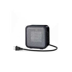 Amazon Basics Ceramic Portable Mini Space Heater for Office Desk, Indoor Use, Fast Heating, Energy Efficient, 500W, With Tip-Over Protection, Lightweight 1.4 lbs, Black, 5.87"D x 3.15"W x 5.95"H