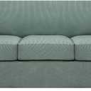 H.VERSAILTEX 4 Piece Stretch Sofa Covers for 3 Cushion Couch Covers for Living Room Furniture Slipcovers (Base Cover Plus 3 Seat Cushion Covers) Upgraded Thicker Jacquard Fabric (Sofa, Sage) Large 